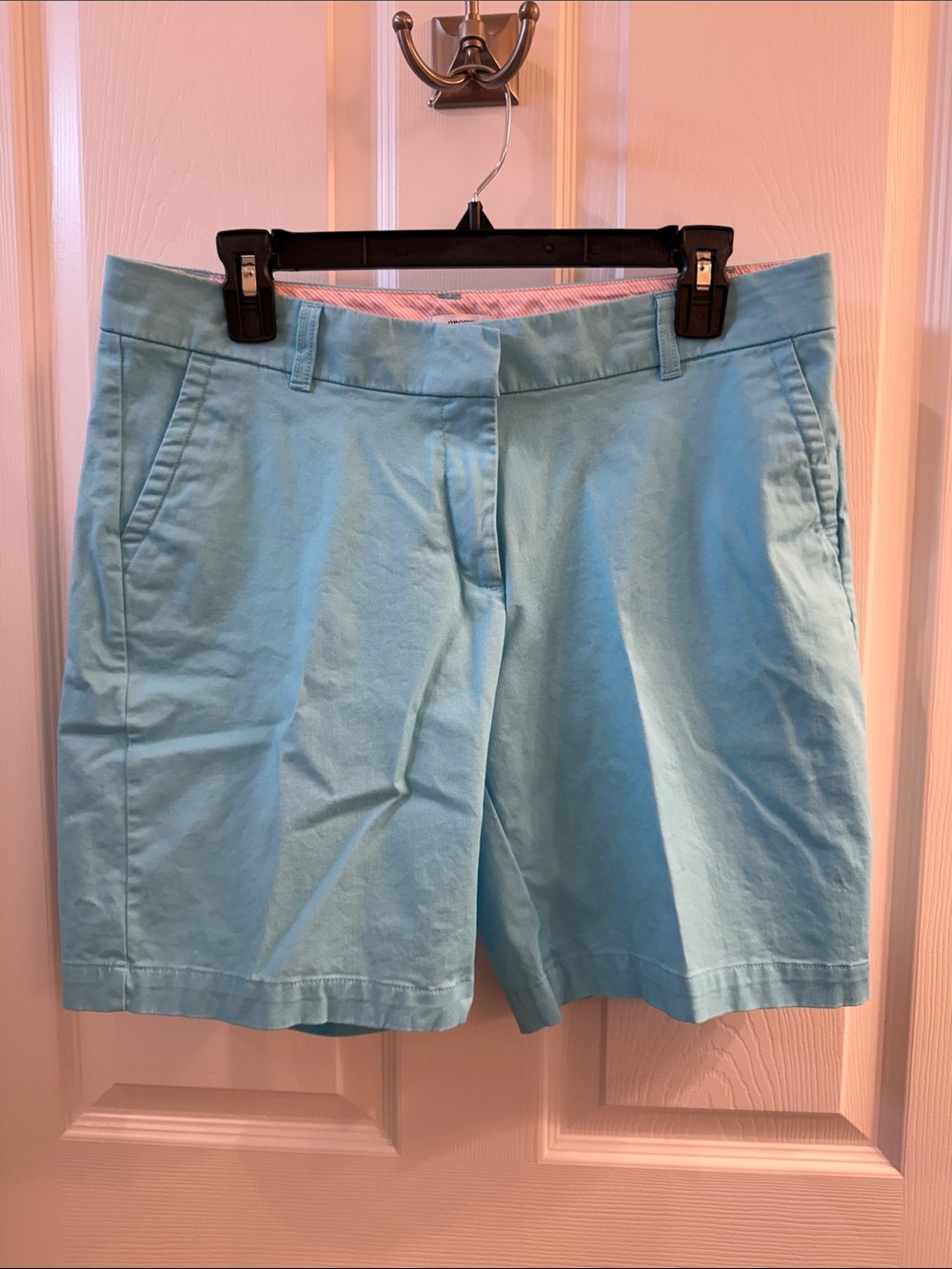 crown & ivy Aqua color Cotton Shorts